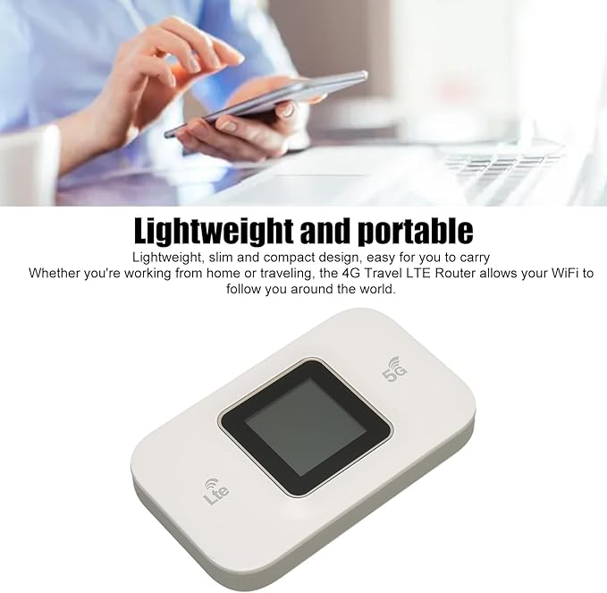 4G WiFi Wireless Access Point Mobile WiFi Access Point Unlocked WiFi Router Mobile Hotspot Device Portable WiFi Router with Card Slot