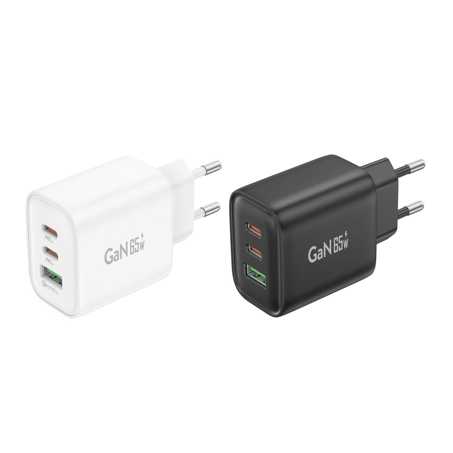 GAN10-EU A+C+C 3-PORT GAN CHARGER (65W)
