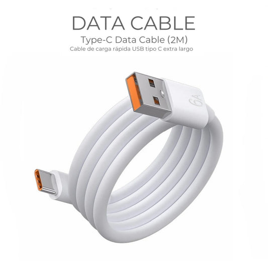 CABLE TIPO C DE CARGA RAPIDA DE (2M)