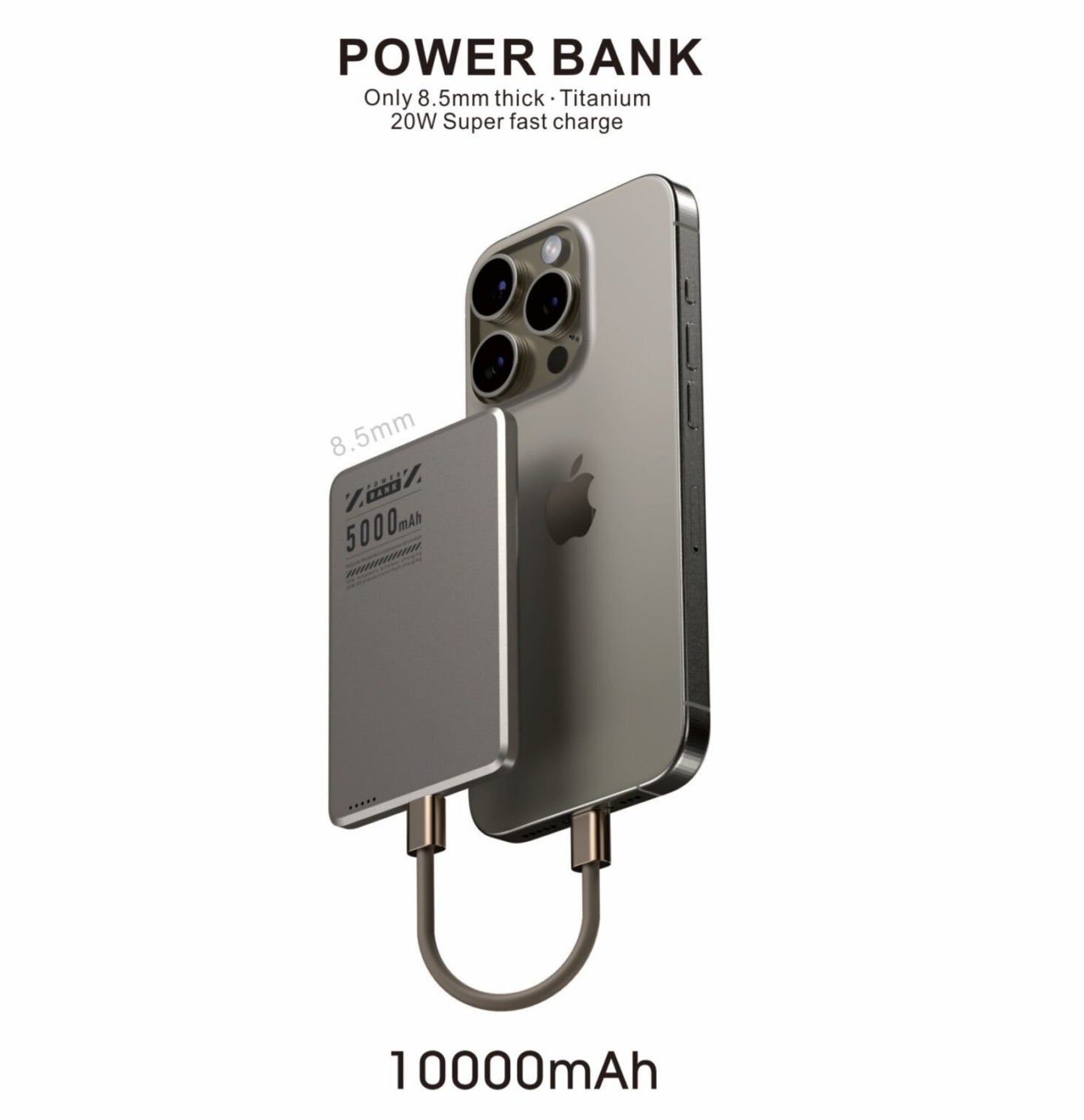BATERÍA PORTÁTIL MAGSAFE 10000mAh