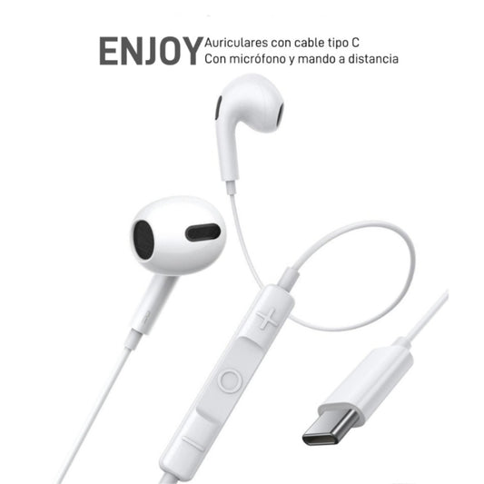 Auriculares con cable tipo C