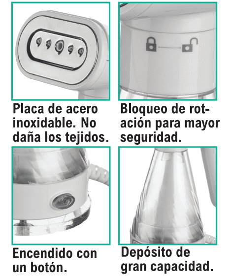 Plancha de vapor